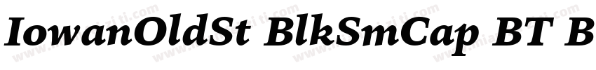 IowanOldSt BlkSmCap BT Black Small字体转换